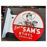 Metal double sided flange sign - SAMS