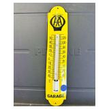 12" Steel/Porcelain Thermometer - AA Garage