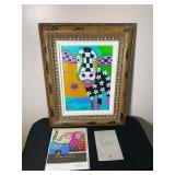 Hand Signed and Framed "Betsy and the Garden Party" on Canvas with Certificate of Authenticity and Appraisal