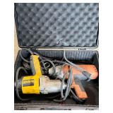 Lot - Milwaukee and DeWalt Impact Wrenches with Case