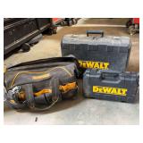 Lot - (2) DeWalt Storage Cases and (1) Bag