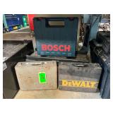 Lot - Bosch, DeWalt, Black & Decker, Stack-On Cases