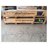 AllMetal Unused K1912 20ftx12ft Livestock Metal Shed