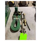 Lot - Torch Set - Hose, Gauges, Torch