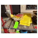 Lot - Saw Blades, Plate, Covering