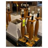 Lot - (4) Matching Lamps with Shades