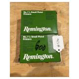 Remington No. 1-1/2 Smll Pistol Primers - Partial Box, Qty: Approx 1700