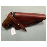 American Gun Craft Diablo 12 Ga Pistol - Black Powder Only with Leather Holster