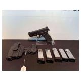 Springfield Armory Hellcat Pro 9x19 Pistol with (5) Additional Magazines and Alien Gear Holster with Sidecar Mag Carrier