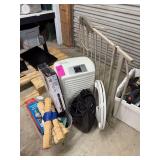 Household Lot - (4) Table Legs, Delta Faucet, Dehumidifier, Heater, Baby Gate, Toilet Seat, Etc