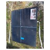 Black Steel Diamond Plate, 3ft x 4 ft x 4mm Thick - 20 Pieces