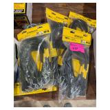 New Assorted Stanley Rubber Bungee Cords, (5) sets of 10