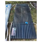 Black Metal Roof Wall Panels, 12ft L x 2.91ft W x 3mm Thick - 30 Pieces