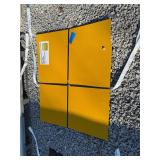 Yellow Steel Diamond Plate, 3ft x 4 ft x 4mm Thick - 20 Pieces