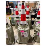 (20) Safety Traffic Cones, 15in x 27in