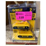 New Dewalt 20V Batteries DCB203-2, Qty: 2