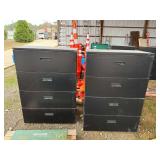 (2) 4-Drawer Lateral Filing Cabinet