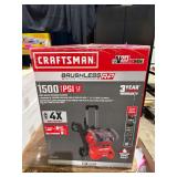 New Craftsman Brushless 15 PSI Pressure Washer with (2) 9AH Batteries, Charger, and Accessories