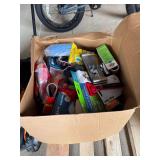 Lot - Sanding Belts, Paint/Stain Pad, Hose Nozzle, N95 Mask, Etc