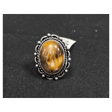 Tiger Eye Ring - Size: 6