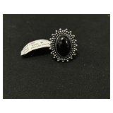 Black Onyx Ring - Size: 6