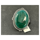 Green Onyx Ring - Size: 6