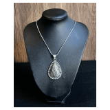 Labradorite Pendant Necklace with Chain