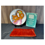 Vintage 'La Belle Femme' Lily by Veneto Flair Hand Painted Plate