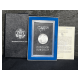 1883 Uncirculated Carson City Morgan Silver Dollar in GSA Holder