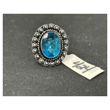 Blue Topaz Ring - Size: 7