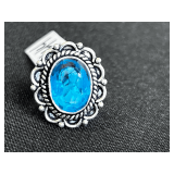 Blue Topaz Ring - Size: 8