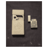 Lot - Mini Lighter and Collapsable Ashtray