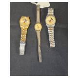 Lot - (3) Vintage Lorus Mickey Mouse Watches