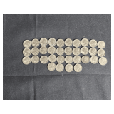 Lot - (34) Assorted Dimes