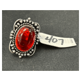 Garnet Ring - Size: 6