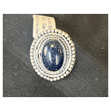 Blue Sun Stone Ring - Size: 7