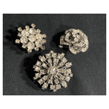 Lot - (3) Vintage Brooches