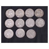 Lot - (11) 1964-D Washington Quarters