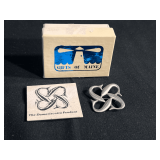 Vintage Damariscotta Pewter Brooch Pin - 'Place of Many Fish' Handcrafted, Signed