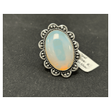 White Opal Ring - Size: 6