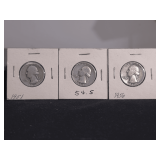 Lot - (3) 1950s Washington Quarters