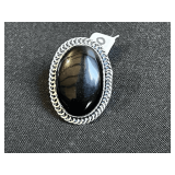 Black Onyx Ring - Size: 8