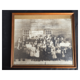 Antique Framed Photograph Salem School - 1909