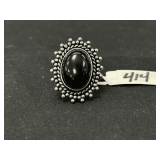 Black Onyx Ring - Size: 6