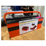 3-Tier Portable Folding Steel Tool Chest, 21.3in x 7.9in x 7.9in