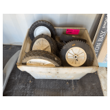 Lot - Assorted Cart Wheels