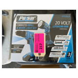 Pulsar 20 Volt Cordless Drill and Work Light Kit