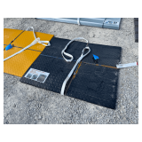 (20) Pcs Black Steel Diamond Plate, 4ft Long x 3ft Wide