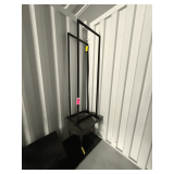 (2) Rolling Sign Displays and Round Side Table