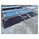 (30) Pcs Brown Metal Roof Panels, 12ft Long x 3ft Wide